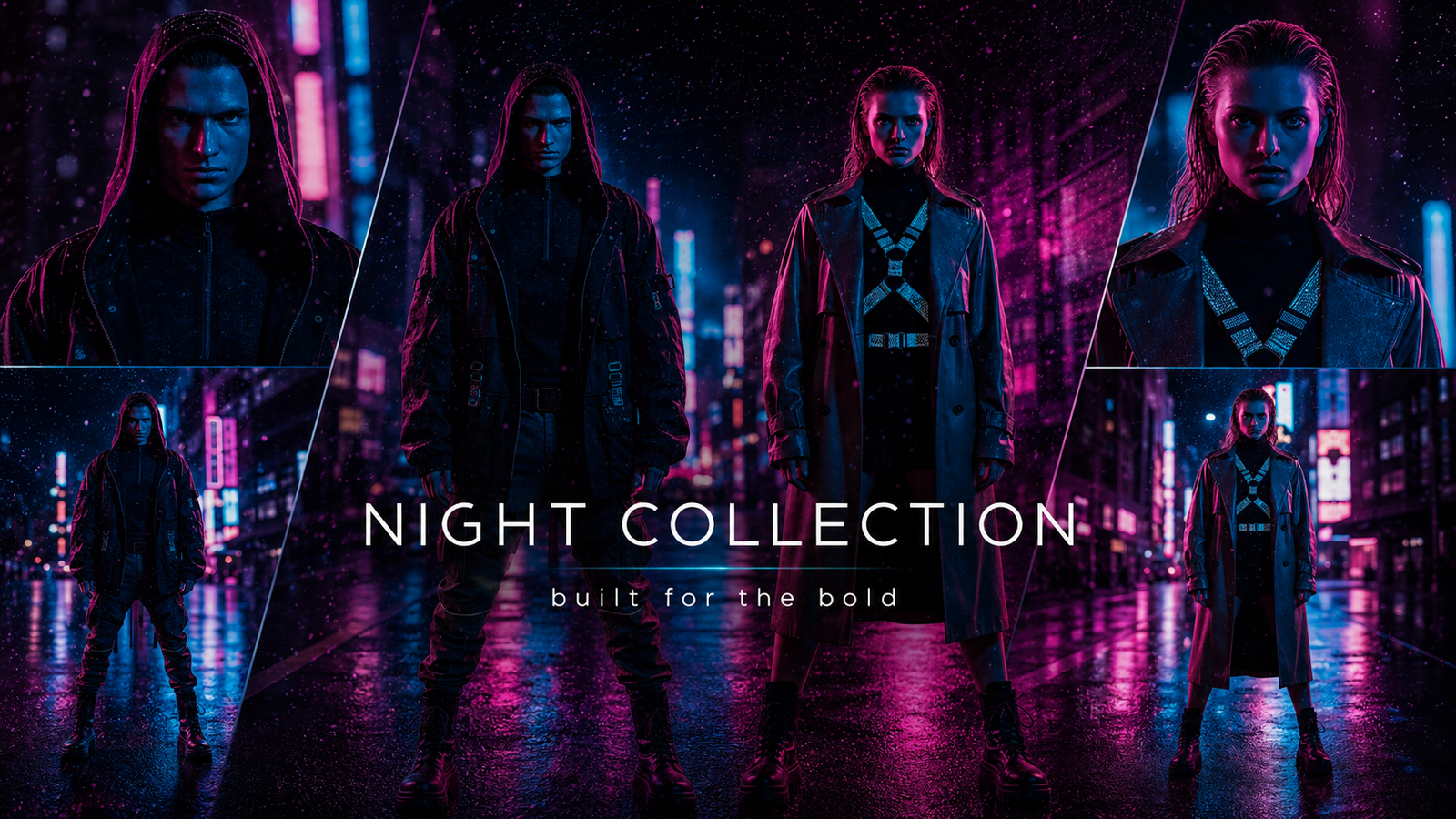 Creating “Night Collection”: A Neon Fashion Campaign Built for Multiple Formats